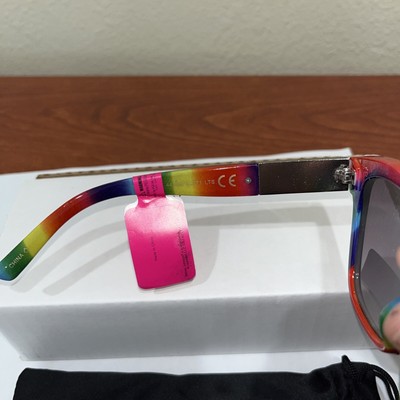 BETSEY JOHNSON RAINBOW SUNGLASSES. COLORFUL & FUN FAUX  display picture 1