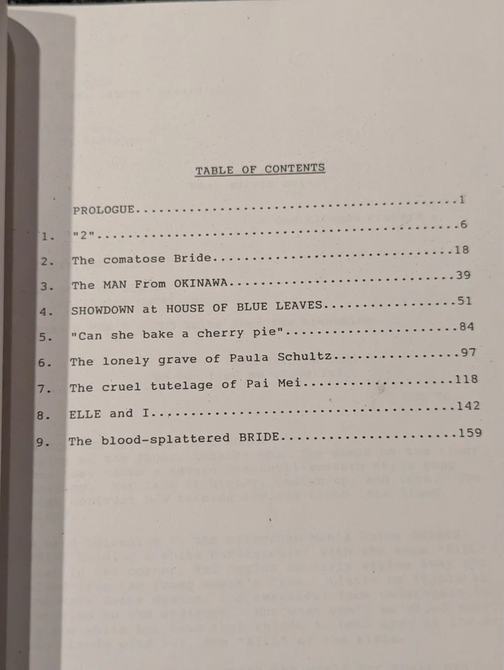 KILL BILL shooting script MICHAEL MADSEN and DAVID CARRADINE signed - Image 2 of 3