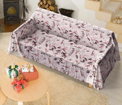 3D Elegante Magnolie H7073 Sofabezug Hochelastisch Lounge Couch Uta Naumann Erin