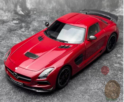 MINICHAMPS 1/18 Benz AMG SLS Black Series GT Alloy Model Car