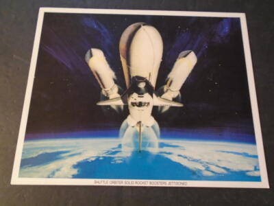  Vintage Large  Card NASA Space Shuttle Launch Phase-SRB Jettisoning 8  ID:88511