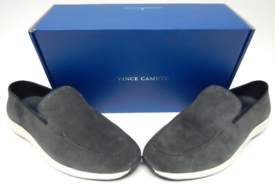 Vince Men\'s Navy Suede Slip-On Loafers Vince - Chadwick Navy Blue Canvas Slip-On Loafer main image 4