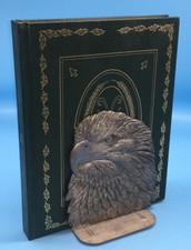 Classic Eagle Head Metal bookend set. Heavy with strong base. Made in USA.