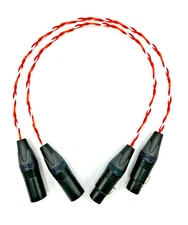 Corpse Cable 3-Pin XLR Interconnects, 19 AWG HyperPure Copper Conductors, 1.5 ft