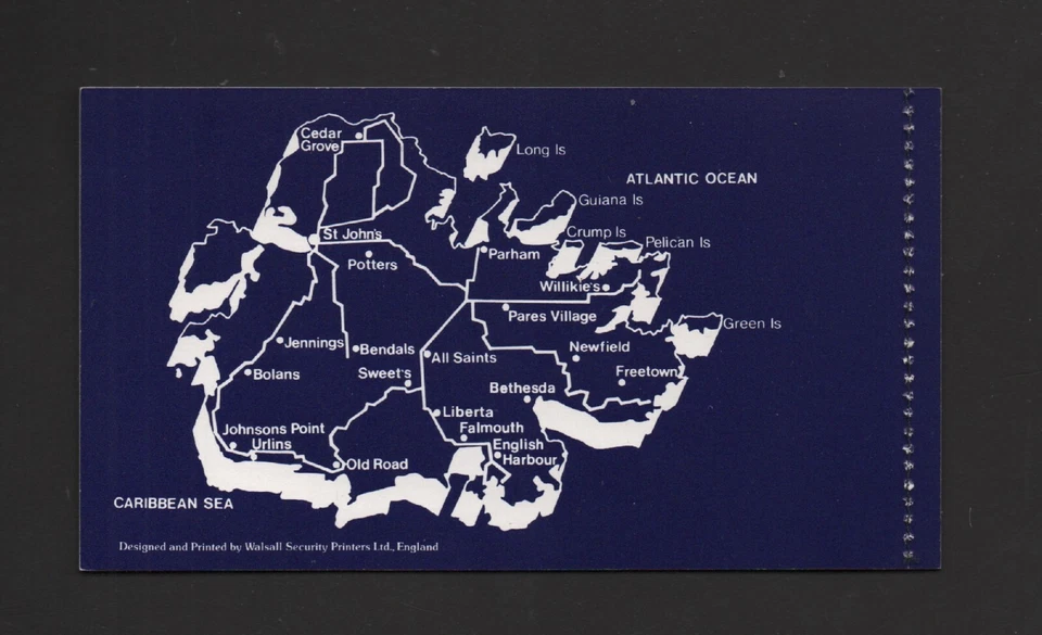 BARBUDA 1977 $8 QE2 SILVER JUBILEE STAMP BOOKLET (SB1) *FINE & COMPLETE* - Image 2 of 2