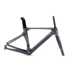 700*28C Carbon Fiber Road Bike Frameset Internal Routing Thru Axle 142*12mm 