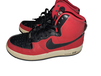 Size 10 - Nike Air Force 1 '07 High University Red Black for