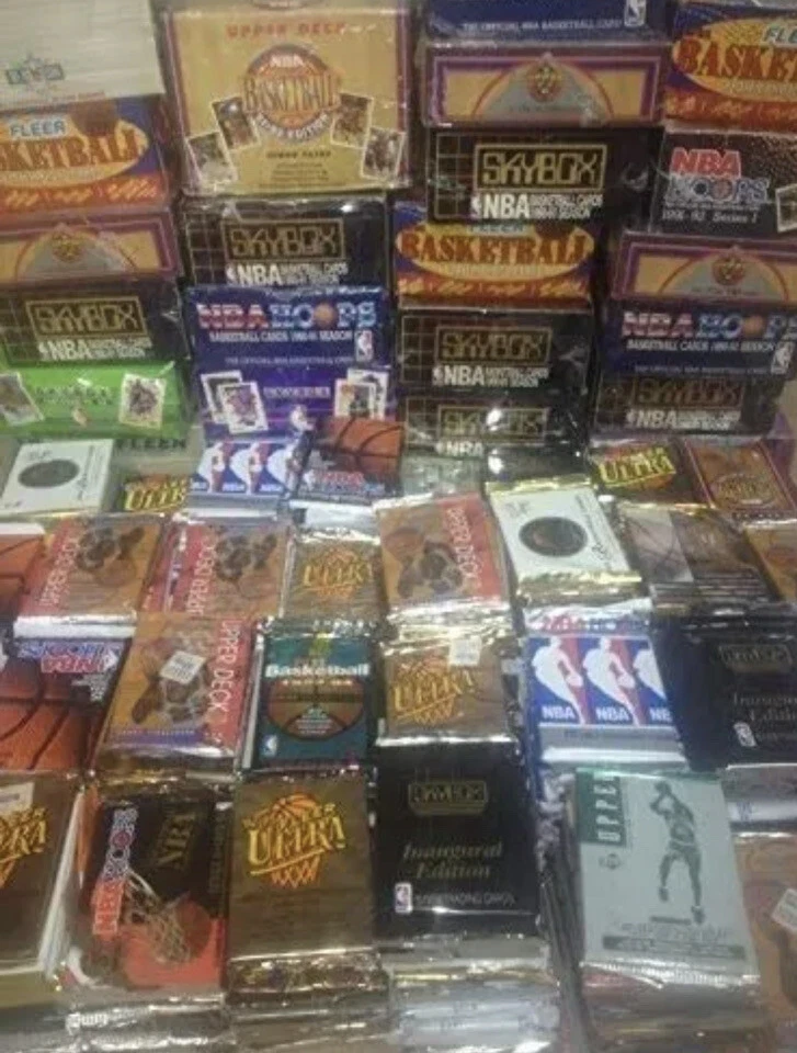 Huge Bulk Lot Of Unopened NBA Basketball Cards in Factory Sealed Packs