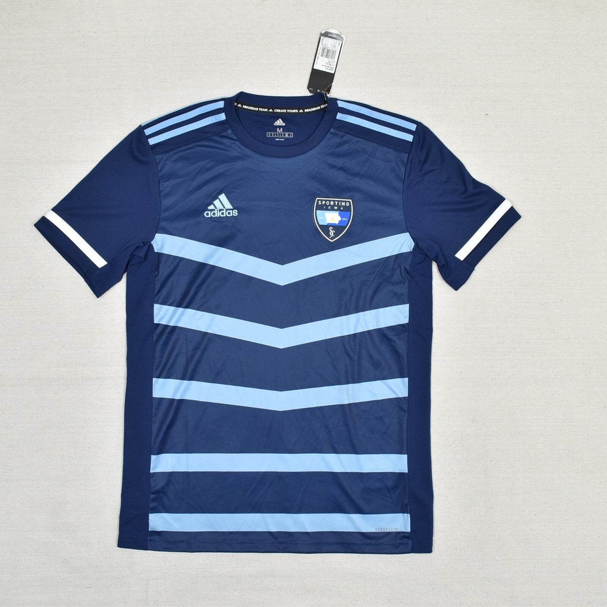 IOWA ユニフォームXXL NEW Adidas Men's Jersey Polyester Multicolor Size M Sporting