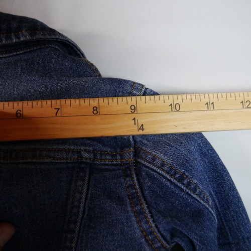 Soho Blue Girls Toddler Size 2T Blue Jean Denim Jacket Snap Button Cropped - Picture 7 of 11