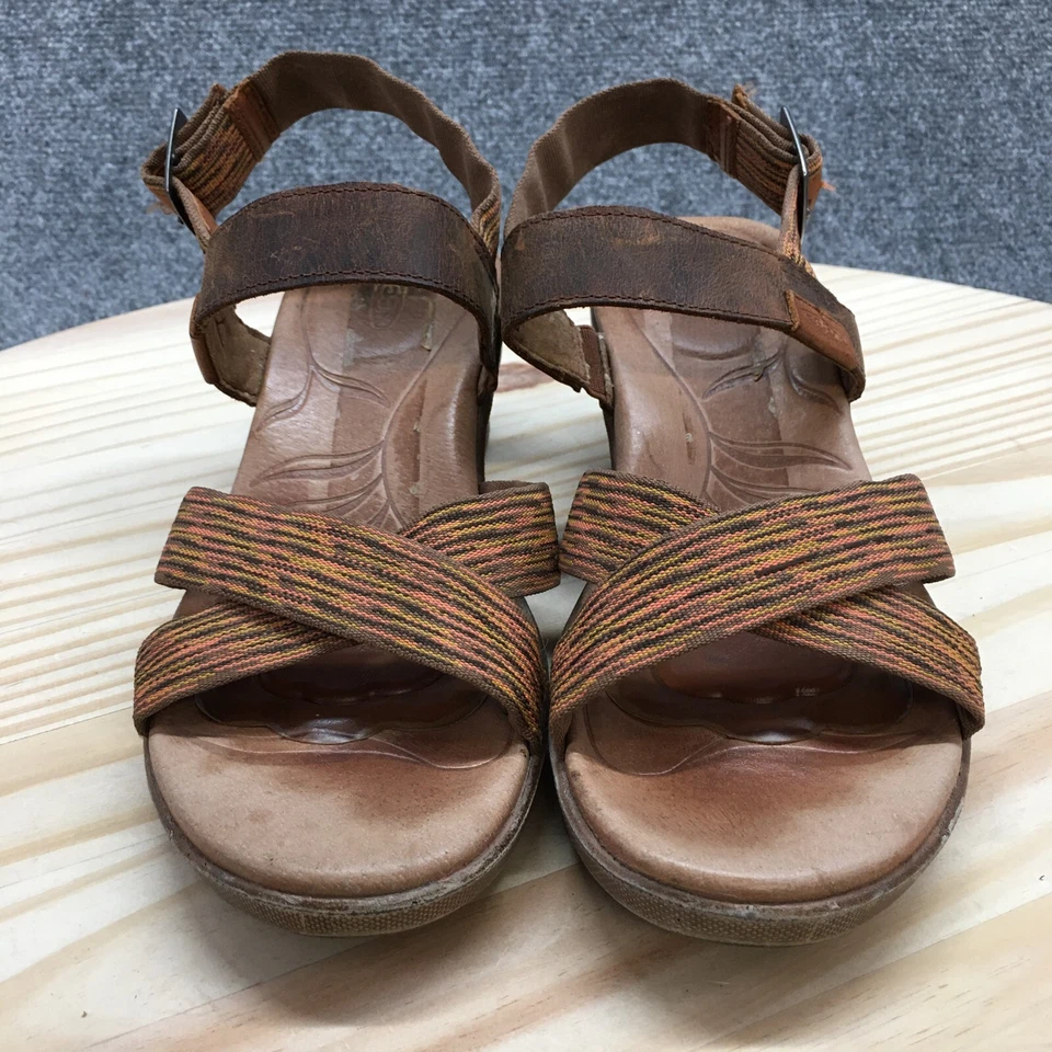 Sandalias Keen para mujer 8 correas al tobillo Skyline Thrush cuña de cuero marrón 1014314 Foto 4 de 4