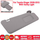 <!--F#f_0-->Sun Visor Right Driver Side Gray For Toyota 2008-2013 Kluger With Vanity Light<!--F/-->