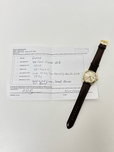 ROLEX OYSTER DATE 1550 "1971" YG CLAD (P08012782) - Picture 10 of 10