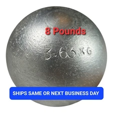 8 Lb 3.63 kg Shot Put Ball Weighted Throwing Sphere Track Field Day Events Game