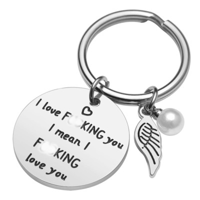 Romantic Love Tag Keychain Gifts For Women Her Valentine Girlfriend Wife Gift