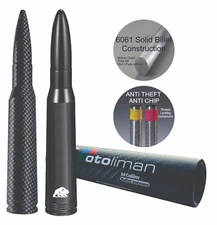 2PCS BULLET ANTENNA 50 CAL CALIBER CHEVY GMC TRUCK SUV SILVERADO SIERRA DENALI