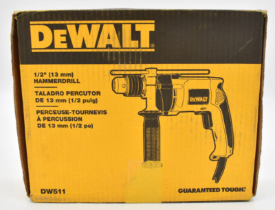 DEWALT DW511 1/2'' VSR Single Speed Corded Hammerdrill