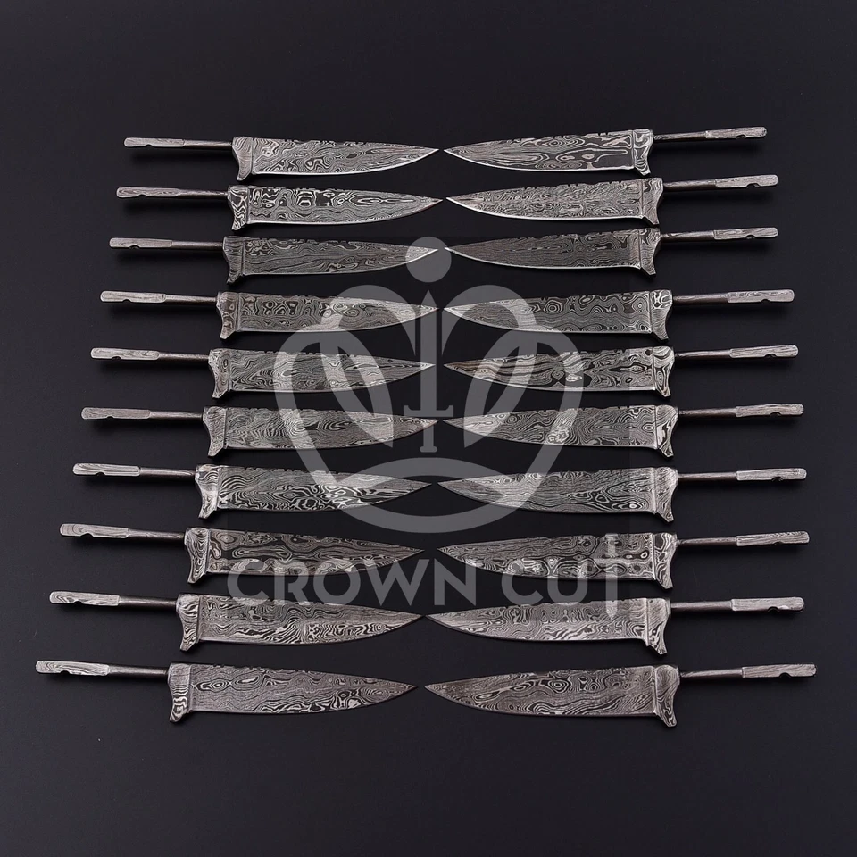 20 x Damascus steel, Damask Blades, Hunting Nickers, Costumes Bavarian Blades - Bild 2 von 4