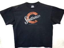 Columbia Sportswear Retro Style Big C Logo T Shirt 2XL Black Outdoors Active