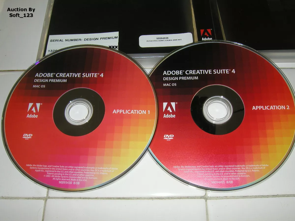 Adobe Creative Suite 4 CS4 Design Premium For MAC Full Retai DVD