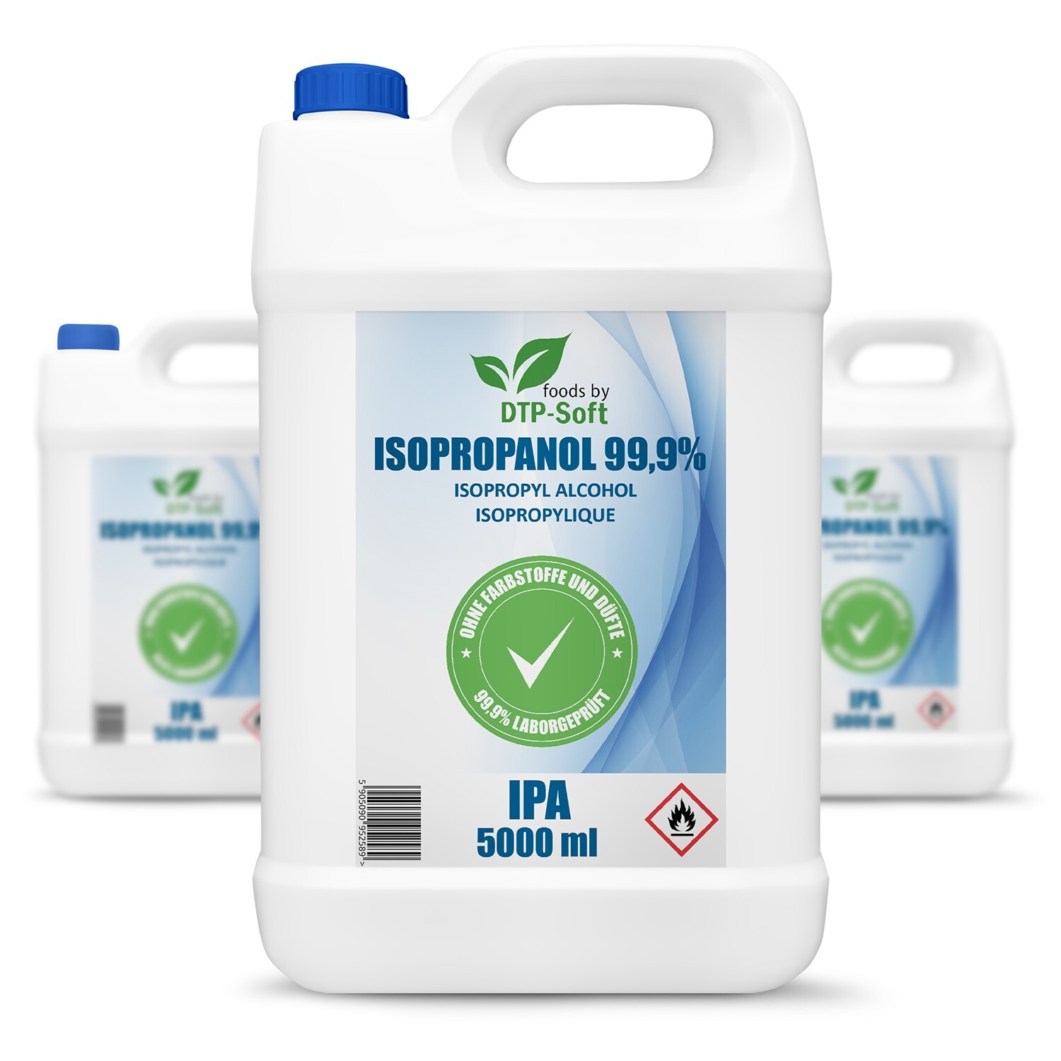 ALCOL ISOPROPILICO 99,9% PURO IPA 20LT | DETERGENTE PROFESSIONALE | 4x5L