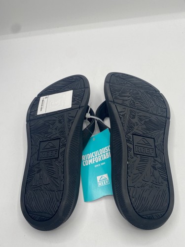Reef Santa Ana Women's Black Comfortable Flip Flop Sandals Shoes Size 5B NWT - Picture 4 of 5