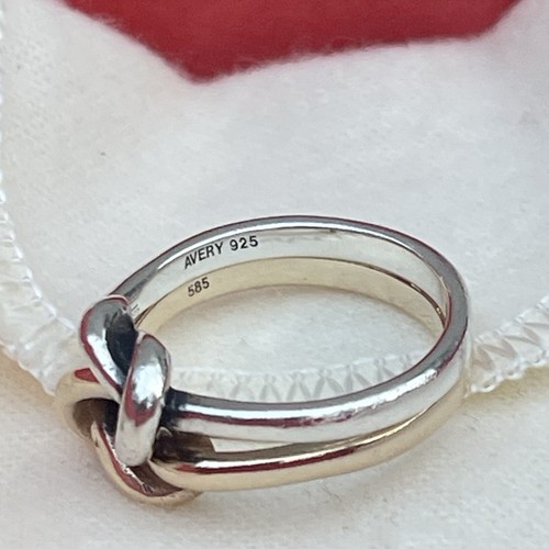Anello James Avery oro giallo 14 kt argento sterling nodo d’amante originale - Foto 6 di 8