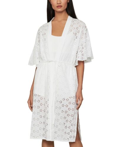 NUEVO BCBG MAX AZRIA OJAL FLORAL ALGODÓN ENVOLTURA KIMONO GLW4299514 TALLA XS/S $138.00 - Imagen 2 de 7