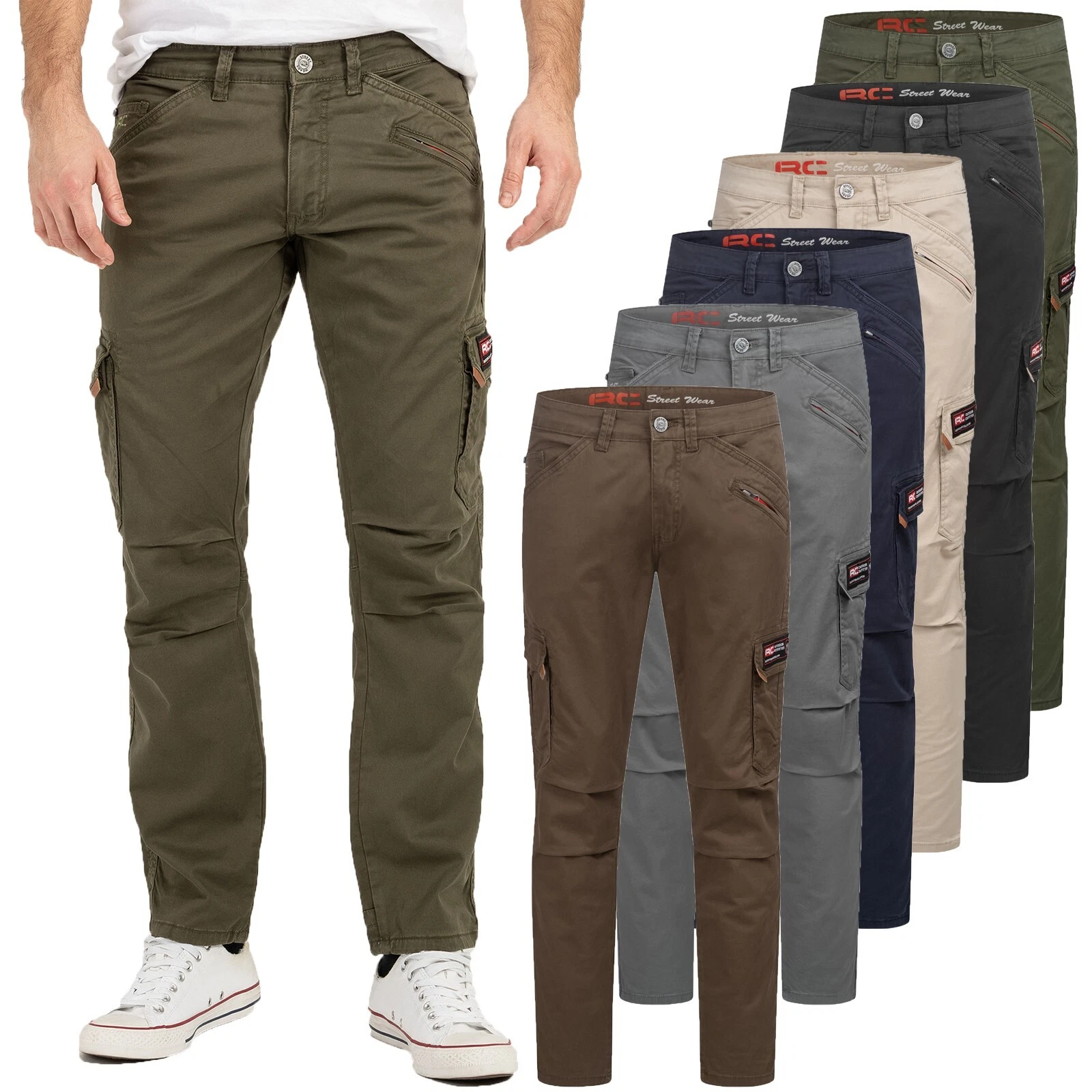 Cargo Pants Mens Outdoor Work Trousers Rock Creek H-398 Cargo Pants Pockets NEW
Opens in a new windo