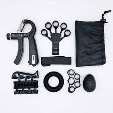 Silicone Finger Trainer Hand Grip Strengthener Resistance Band Forearm Exercise