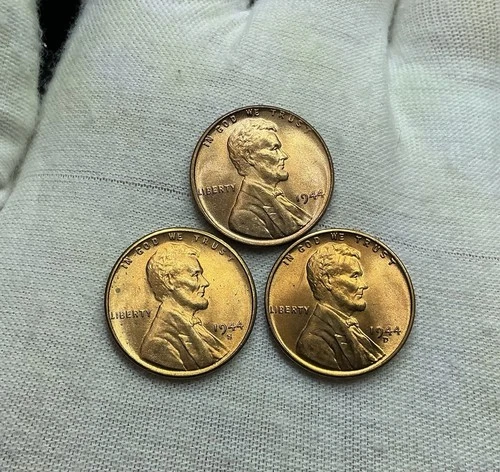 1944 PDS Lincoln Wheat Cent BU P335