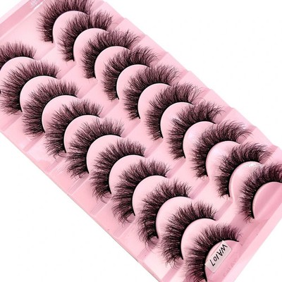 10 Paar 3D Wimpern Set künstliche Wimpern flauschig Lashes Fake False Eyelashes