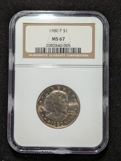 1980 P Susan B. Anthony Dollar NGC MS67