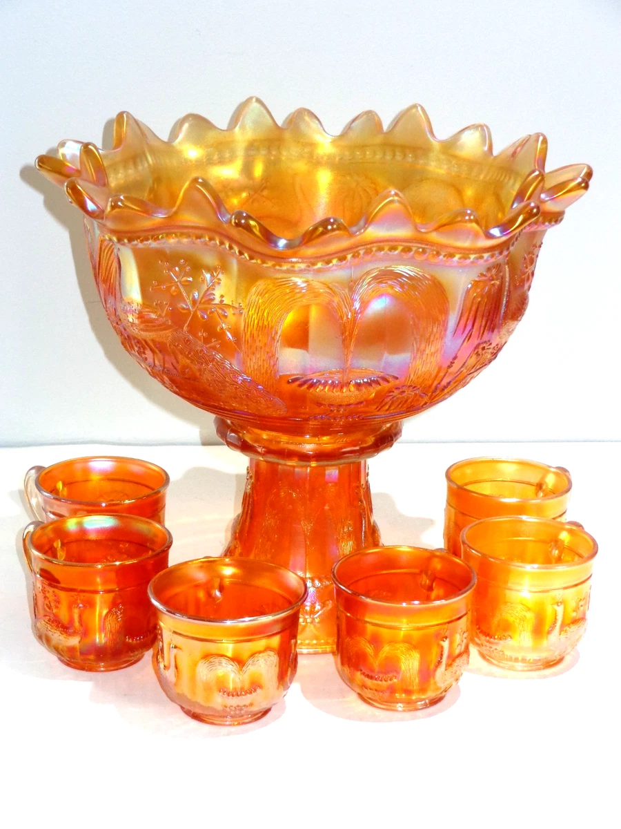 Carnival Glass Punch Bowl for sale | eBay