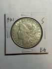 1921-S MORGAN SILVER DOLLAR AU/UNC NICE LUSTER