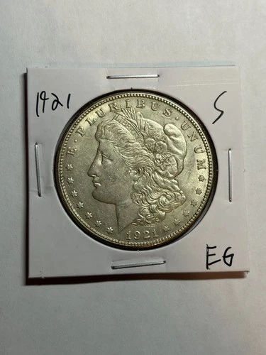 1921-S MORGAN SILVER DOLLAR AU/UNC NICE LUSTER