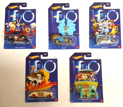 Hot Wheels WB 100 Anniversary 2021 Set of 5 Looney Tunes w/ The