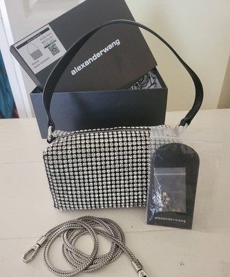 ALEXANDER WANG ''Heiress'' Rhinestone Mesh Evening Bag  NWOT (Original price $695)