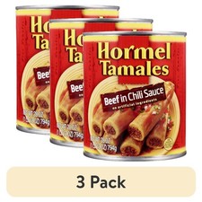 Shelf Stable Beef Tamales in Chili Sauce 28 oz Steel Can 3 Pack