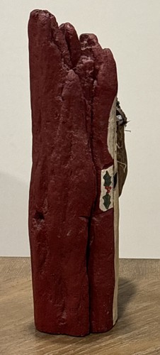 Folk Art Wood Hand Carved Woodland Santa W/Sack 13” Rustic Primitive 1993 Signed - Picture 6 of 21