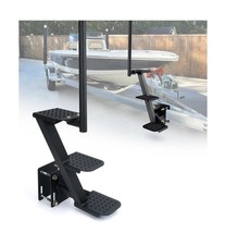 Heavy-Duty Boat Trailer Steps with Handle, Easy Installation,Universal Fits f...
