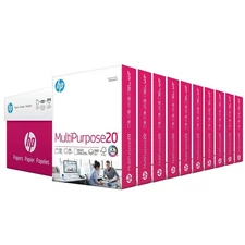 HP Printer Paper | 8.5 x 11 Paper | MultiPurpose 20 lb | 10 Ream Case - 5000 ...