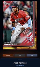 25 Topps Bunt DIGITAL Fire Base 250cc ICONIC Jose Ramirez