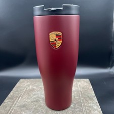 Porsche Drivers Selection Insulated Thermo Mug Xl Carmine Red Travel Cup 30oz