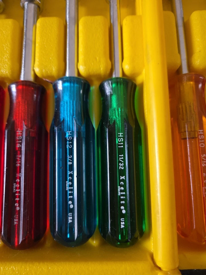 Xcelite HS-6-18 стандартный полый вал 10 шт гайковерт набор и чехол очень хороший - Изображение 4 из 4