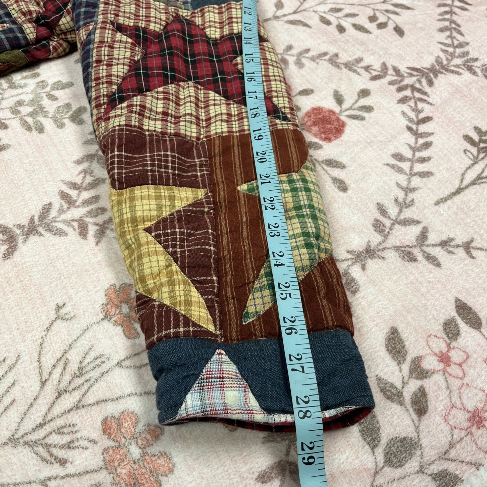 Vintage Patch Magic Reversible Quilted Cotton Jac… - image 8