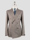 NEW TAGLIATORE GRAY VIRGIN WOOL  SILK COTTON PA CASHMERE EA DOUBLE BREASTED BLA