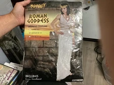 New In Package Women's Spirit Halloween Costume Roman Goddess Medium 8-10