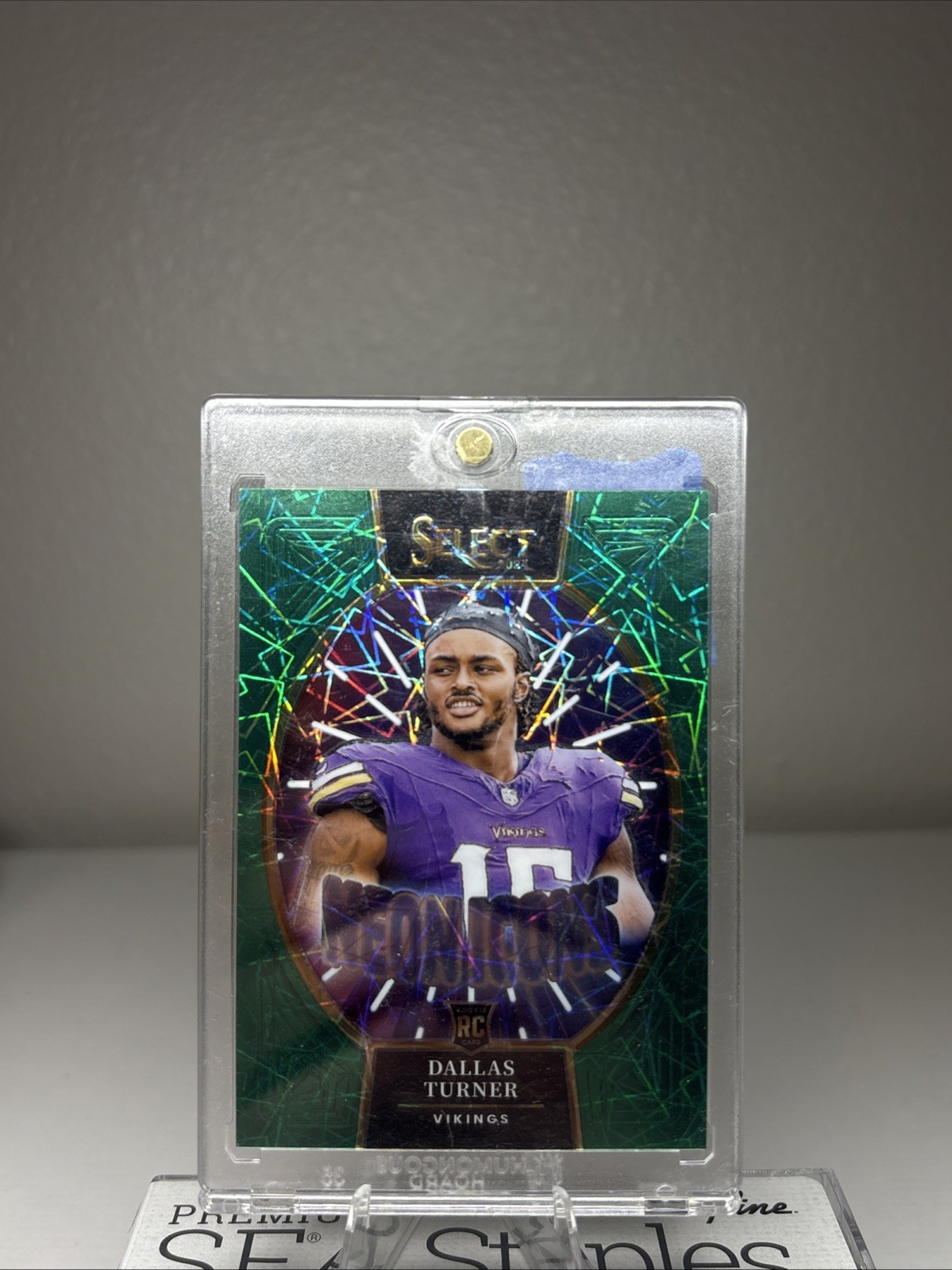 Dallas Turner Panini Select Neon Icons #8 Green