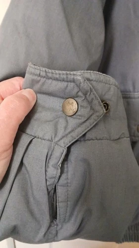 The Mens Store Winter Bomber Jacket Gray Zipup Hoodzip Pockets L image 6